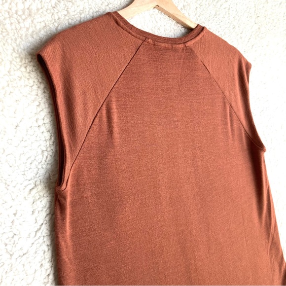 Banana Republic Women's rust luxespun sleeveless tank, Sz M - Picture 9 of 11